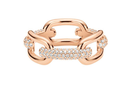 Daniel Wellington Crystal Link Ring Rose Gold