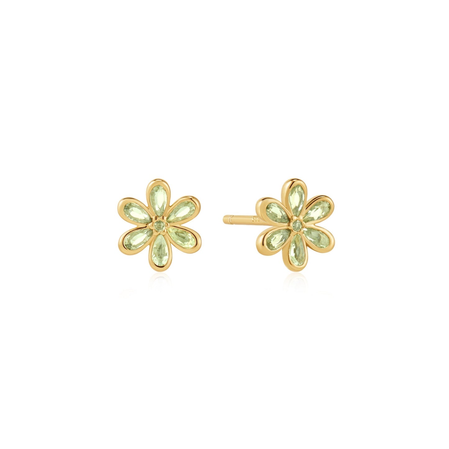 Ania Haie Gold Floral Tassel Drop Stud Earrings