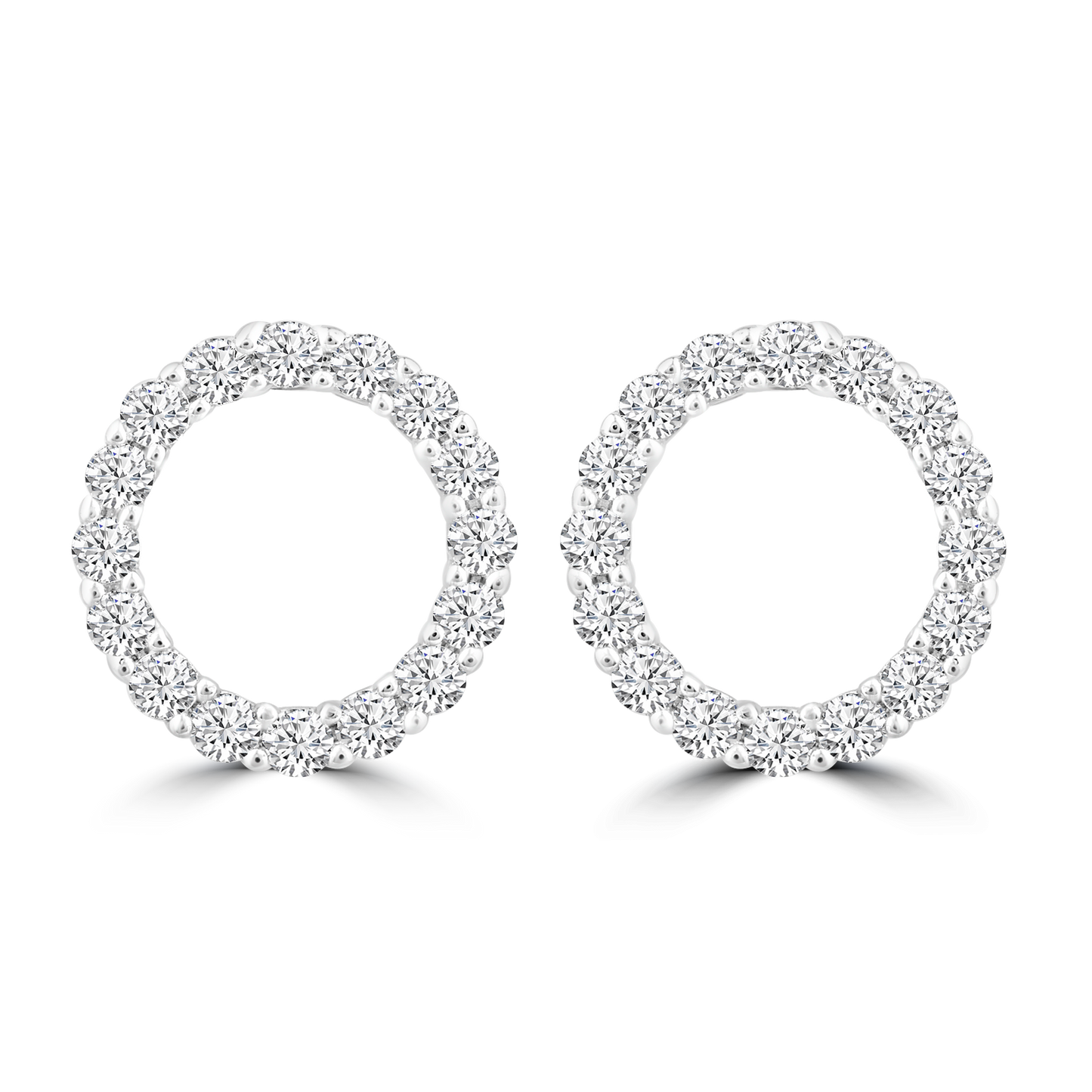 Diamond Fashion Earrings with 0.20ct Diamonds in 9ct White Gold - EF-5954-W