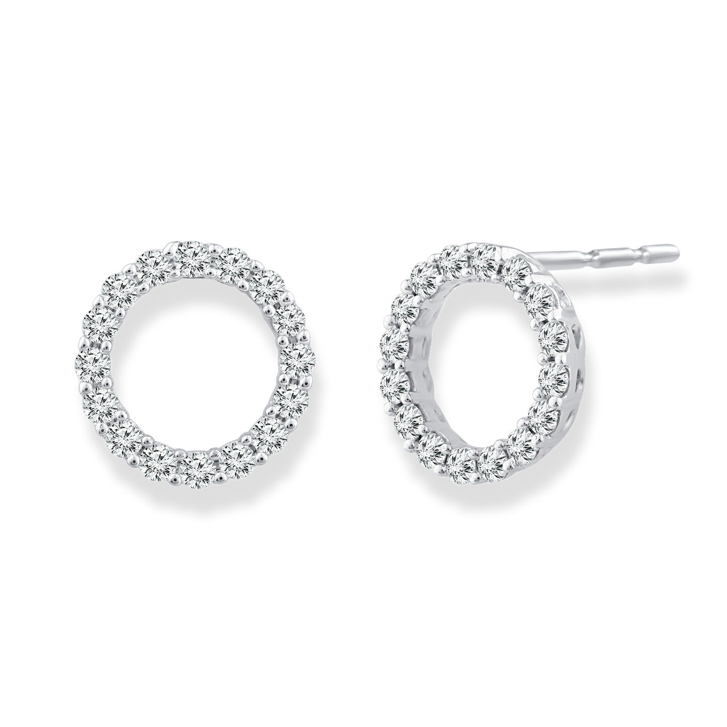 Diamond Fashion Earrings with 0.20ct Diamonds in 9ct White Gold - EF-5954-W