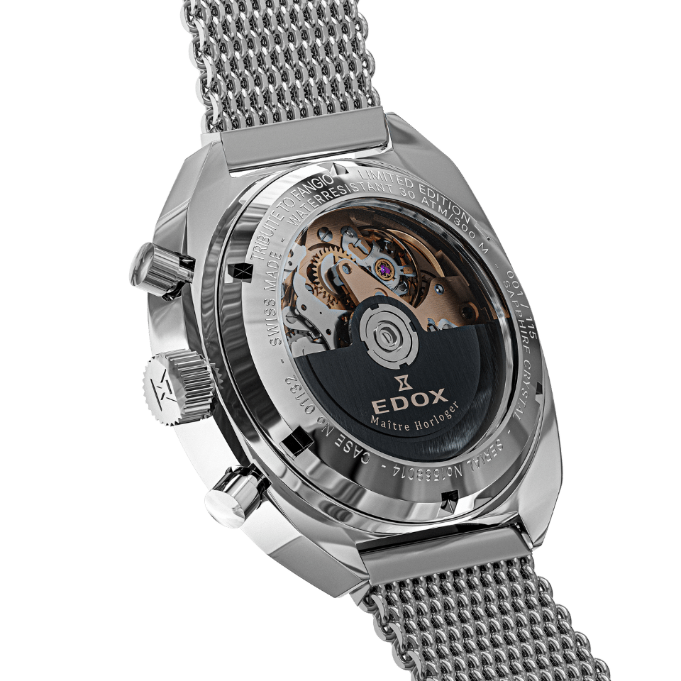 Edox Sportsman Chronograph Automatic Fangio Limited Edition Beige