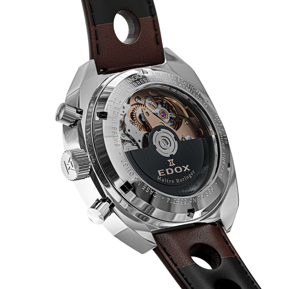 Edox Sportsman Chronograph Automatic Fangio Limited Edition Beige