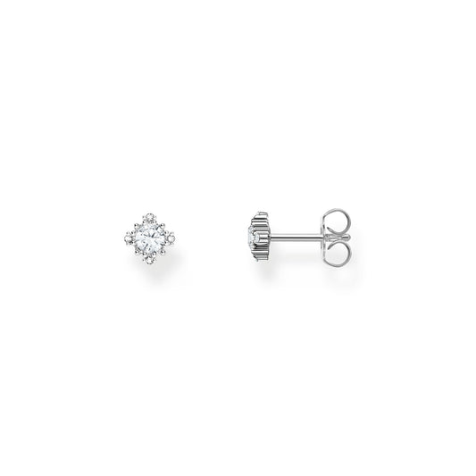 THOMAS SABO Vintage Romance Small ear studs with white zirconia