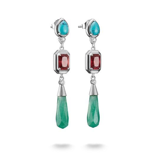 THOMAS SABO Elyndra Earrings with Multicolored Stones