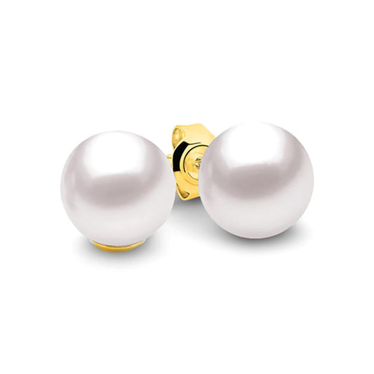 9ct Yellow Gold Cosmic Moon Studs