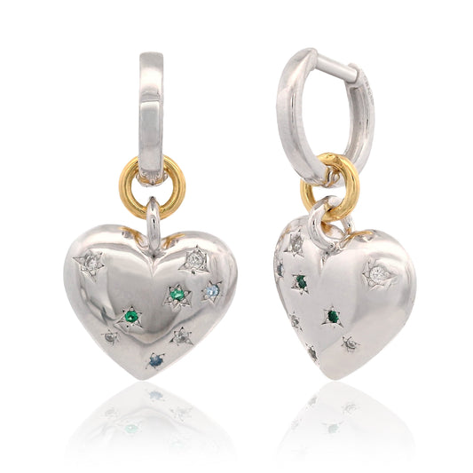 Georgini Forever Hearts Pop Goes My Heart Earrings Silver