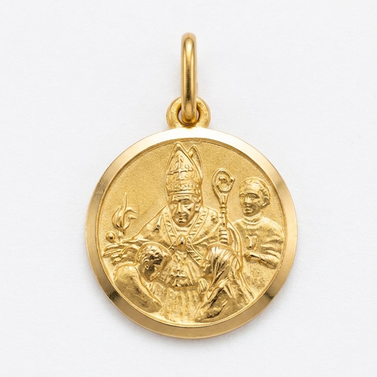 18ct Yellow Gold Holy Communion Medal