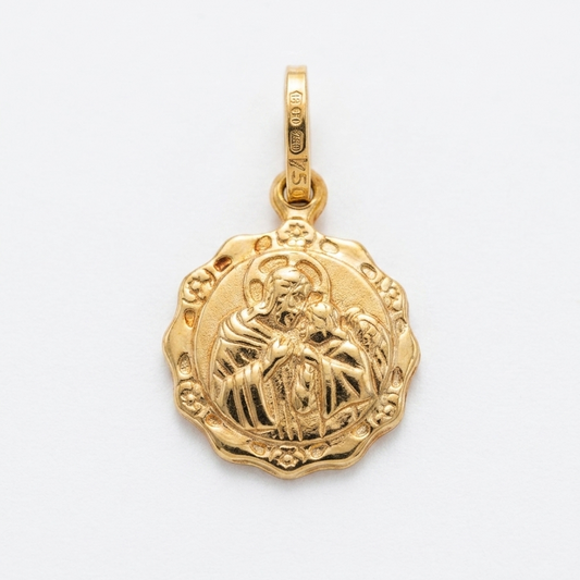 18ct Yellow Gold Holy Communion Medal