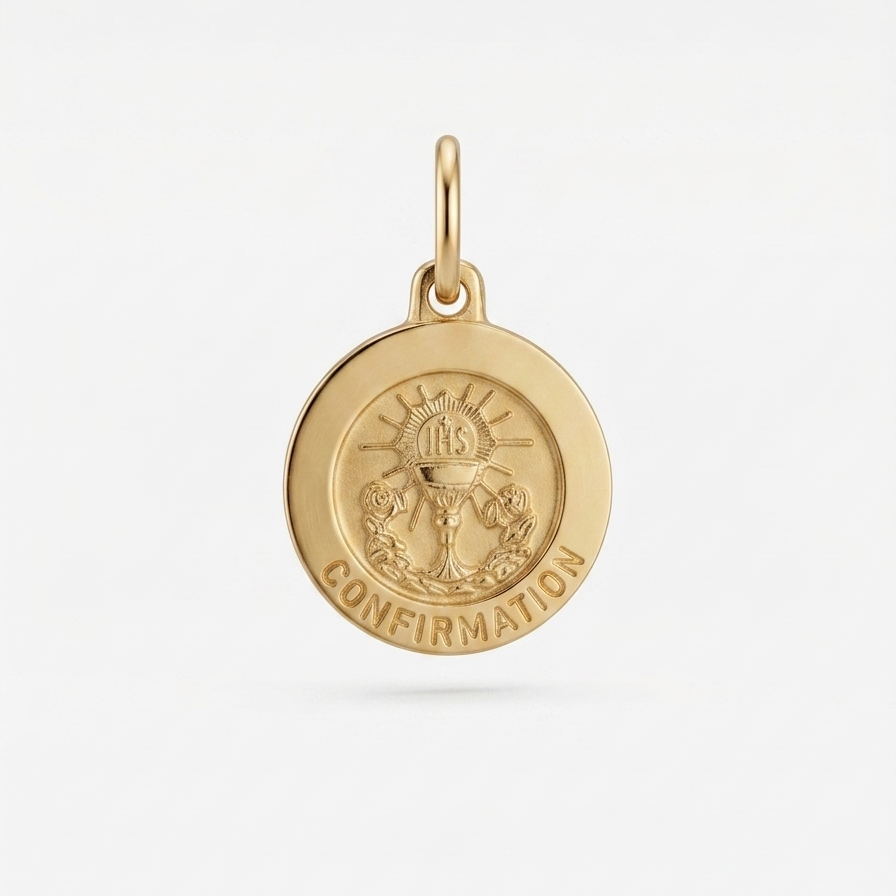 18ct Yellow Gold Confirmation Medal
