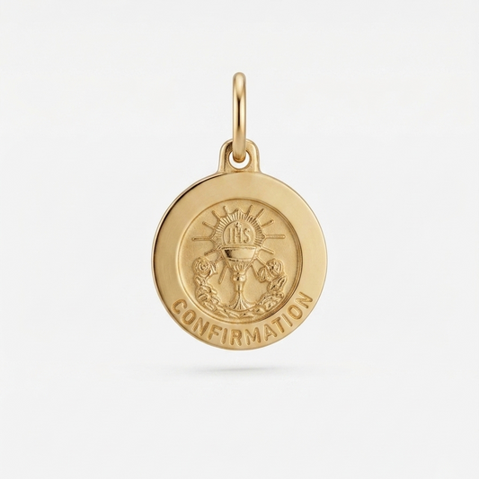 18ct Yellow Gold Confirmation Medal