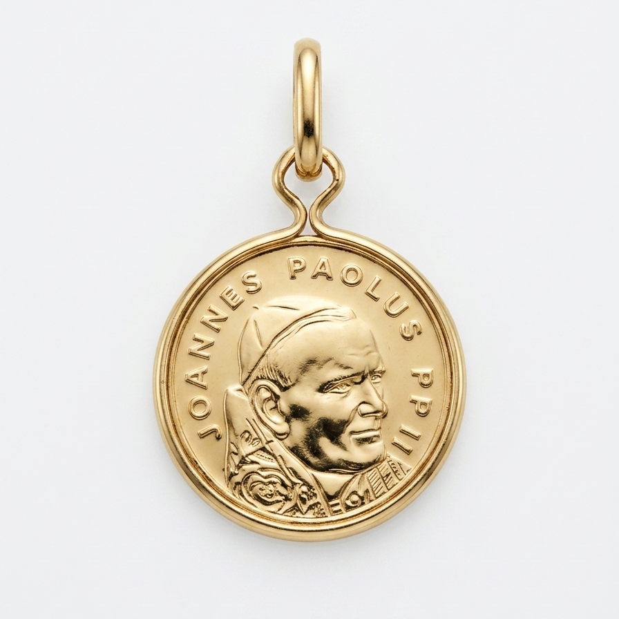 18ct Yellow Gold Joannes Paulus (Pope John Paul II) Medal