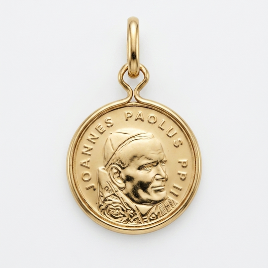 18ct Yellow Gold Joannes Paulus (Pope John Paul II) Medal