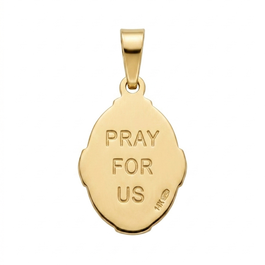 9ct Yellow Gold St Joseph Medal