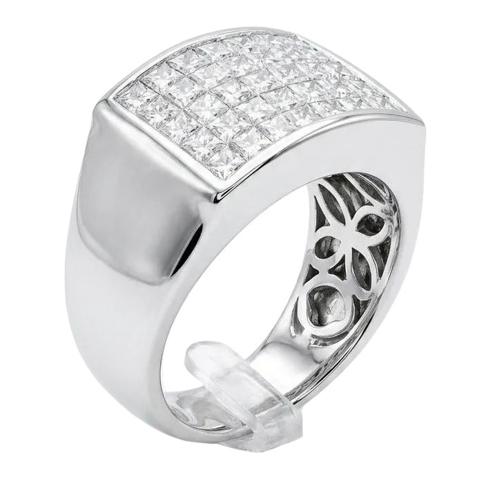 Single Line Invisible Setting Ring Invisible Set Diamond Ring – ritzjewellers