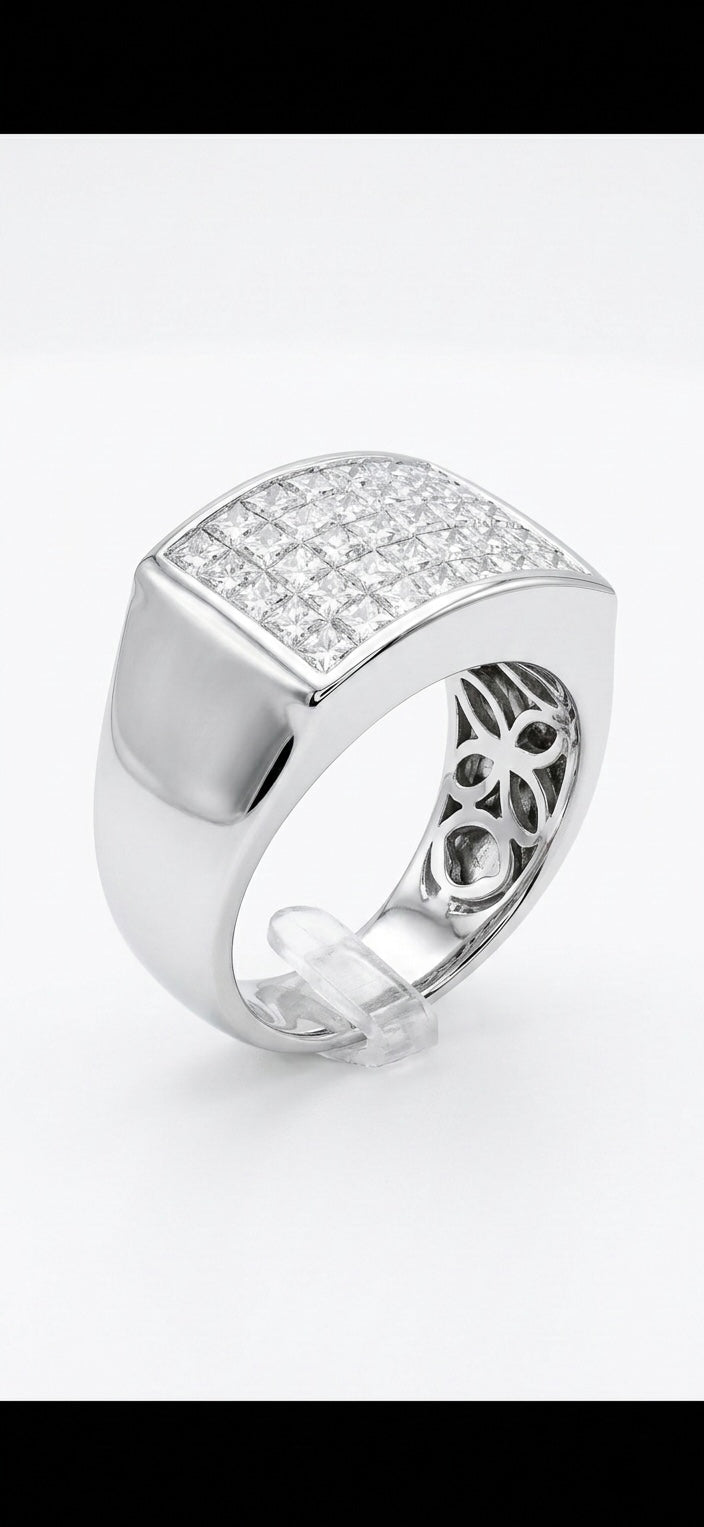 Invisible Set Diamond Ring