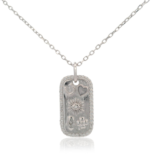 Georgini Forever Hearts Club The Universe Is On My Side Pendant Silver