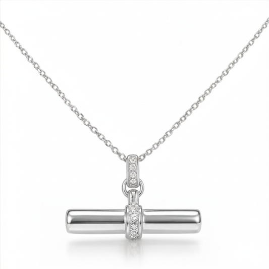 Georgini Alchemy Andy Fob Pendant Silver