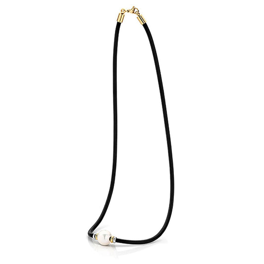 Stainless Steel Vivienne Pearl Necklace