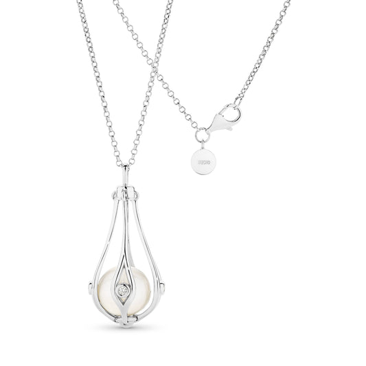 Sterling Silver Doris Pearl Necklace