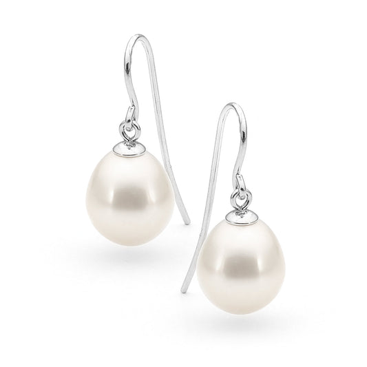 Sterling Silver Venus Pearl Earrings