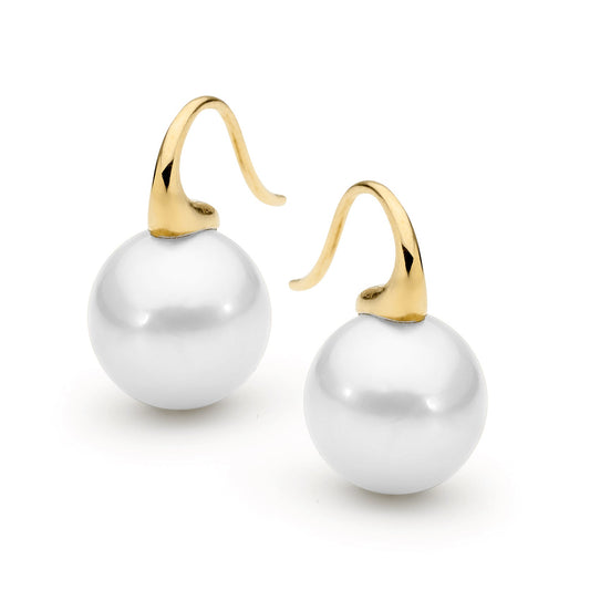 9ct Yellow Gold Edison Pearl Earrings