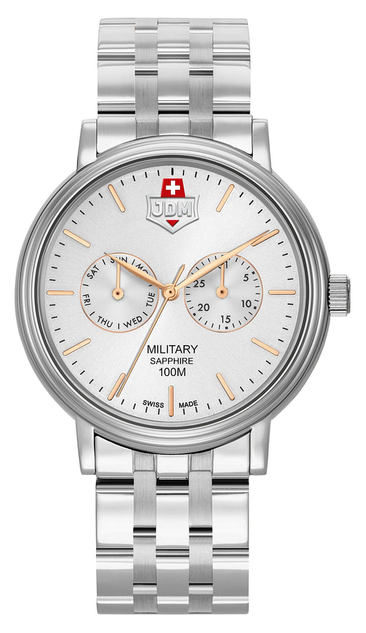 Jacques du Manoir Military Echo Silver Watch