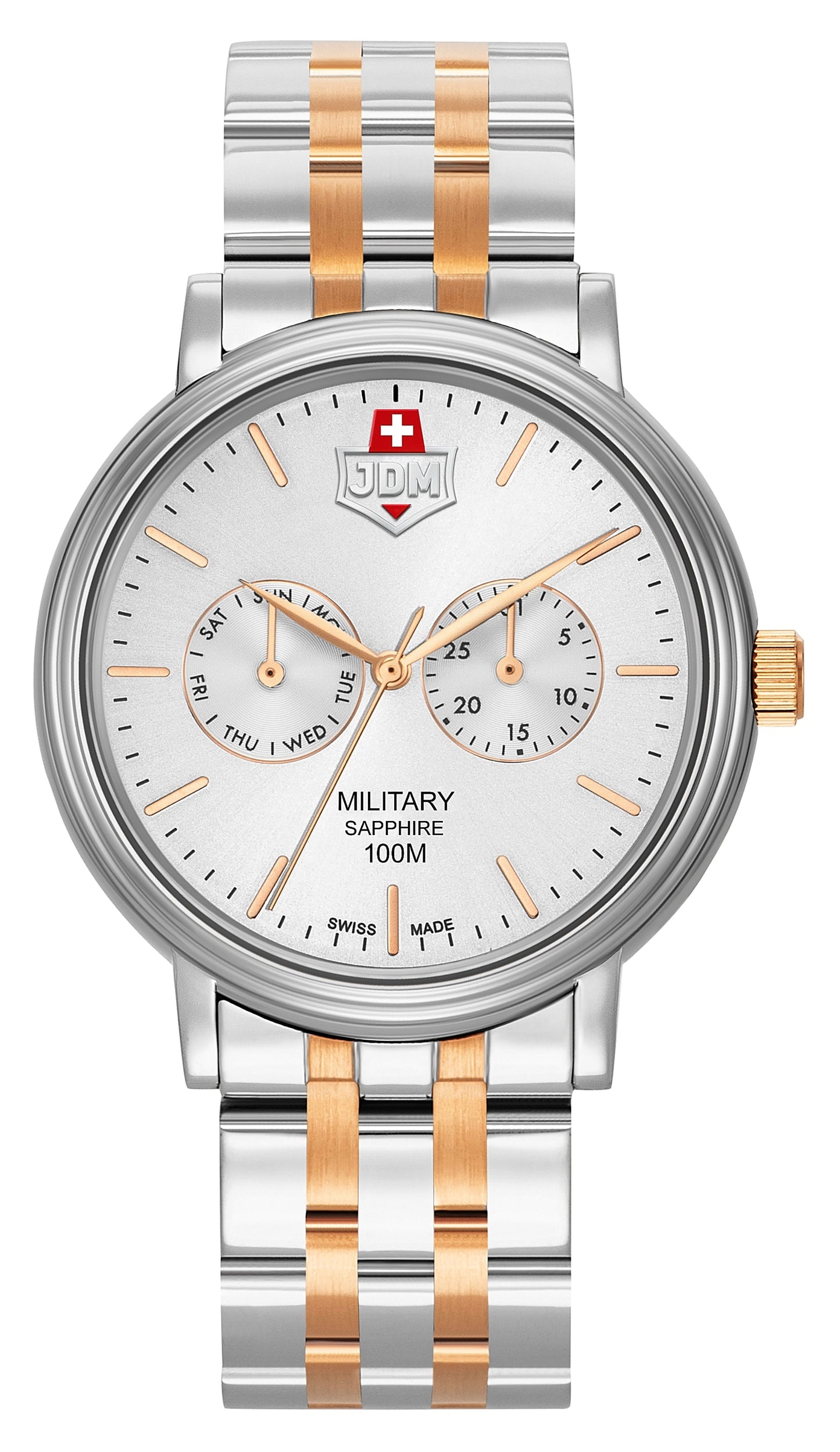 Jacques du Manoir Military Sapphire Echo Watch 2-Tone