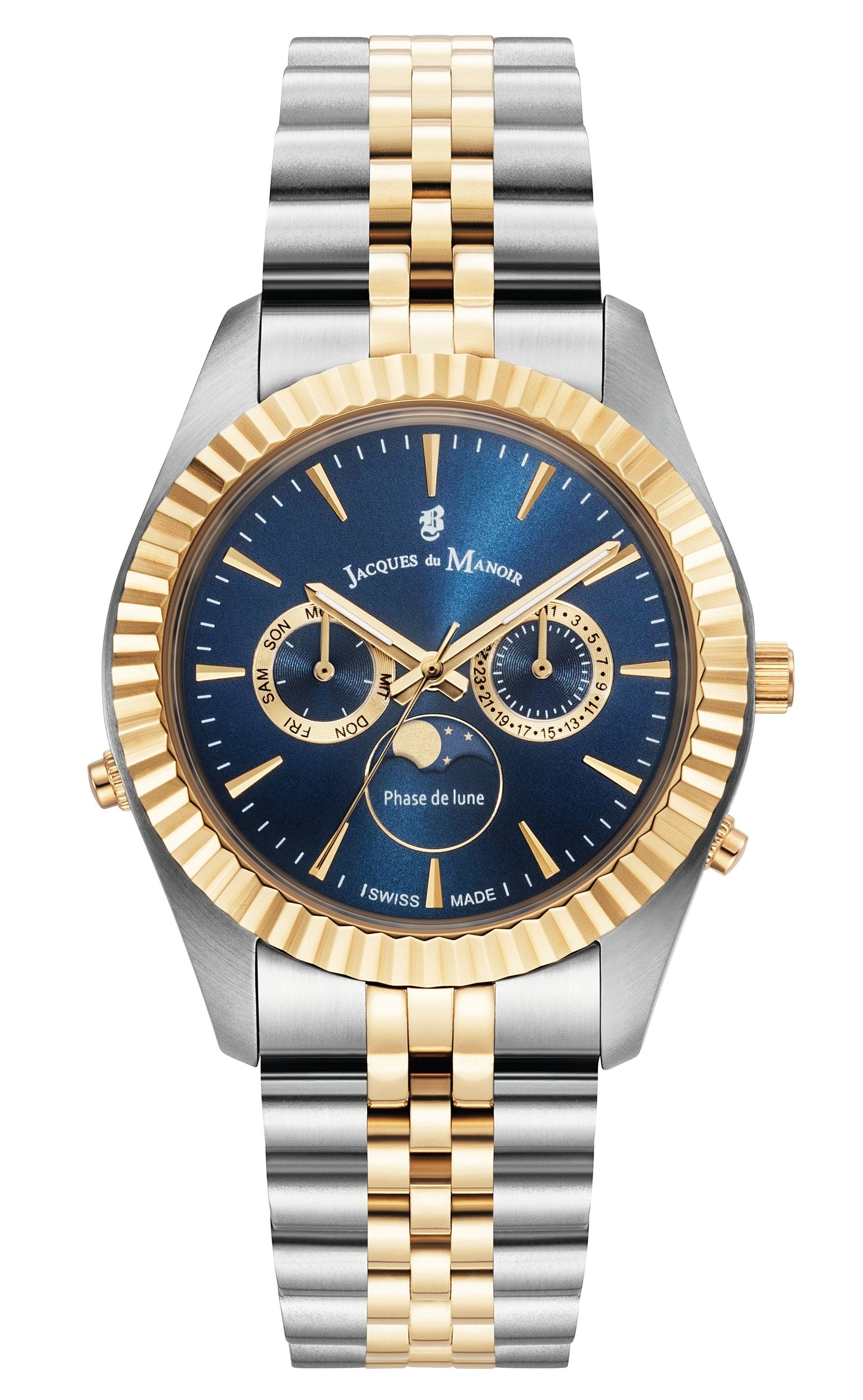 Jacques Du Manoir Inspiration Moonphase blue 40mm dial