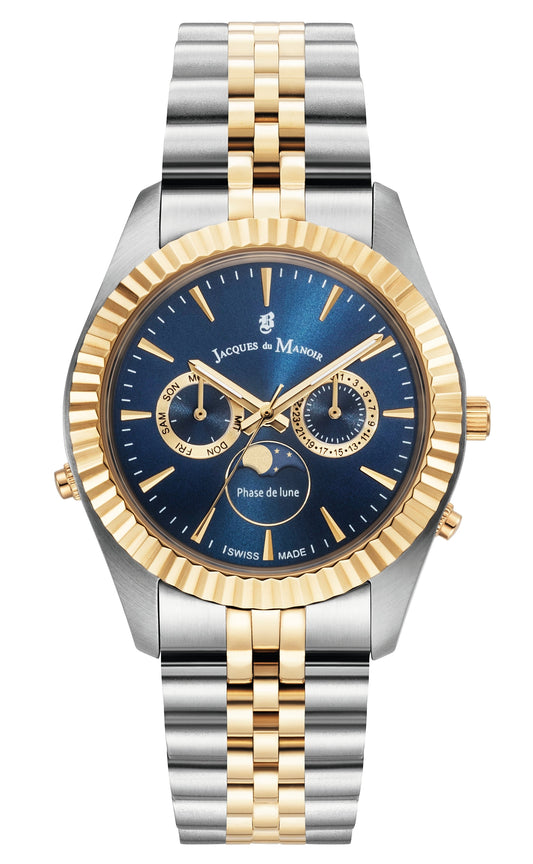 Jacques Du Manoir Inspiration Moonphase blue 40mm dial