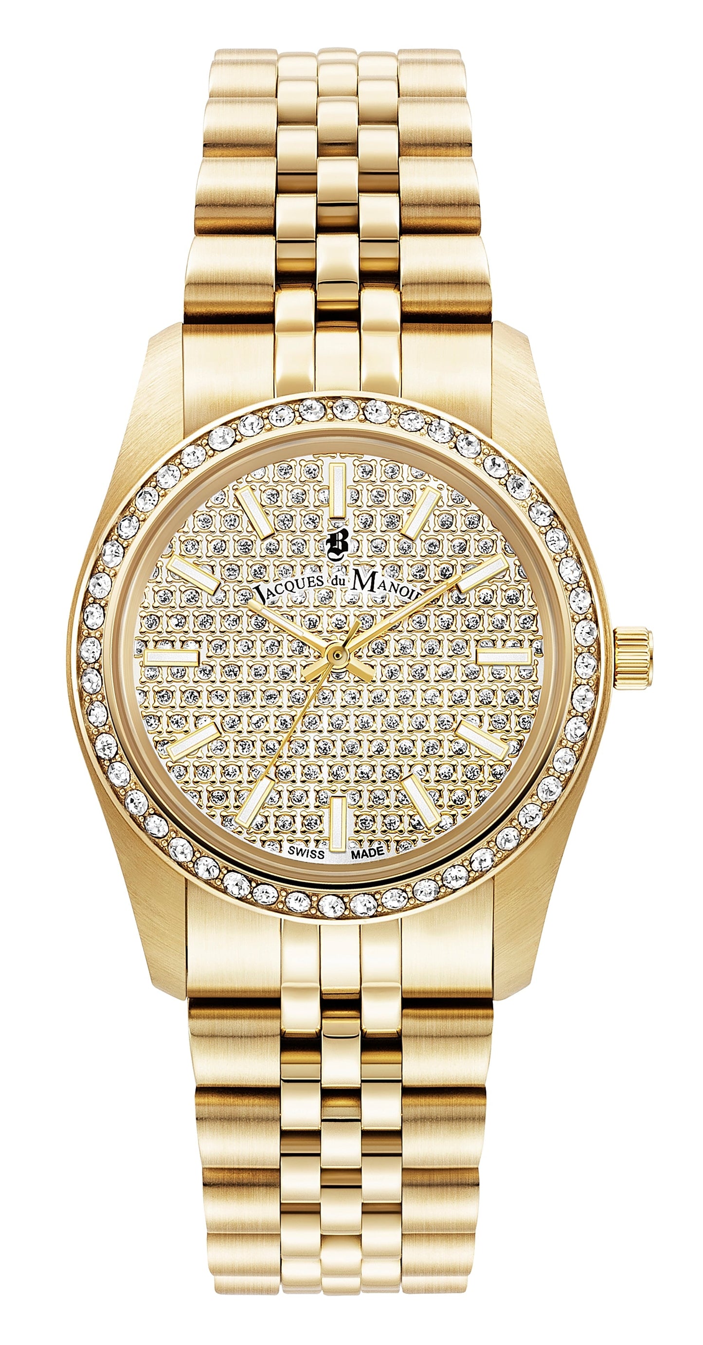 Jacques du Manoir Swiss-Made Inspiration Glamour Gold Watch