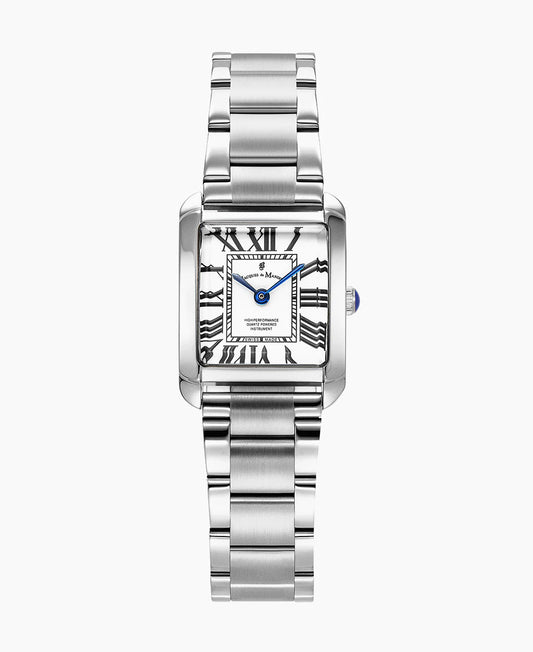 Jacques Du Manoir Emily 22x19mm Two-hands Silver-tone White dial Stainless steel swiss watch