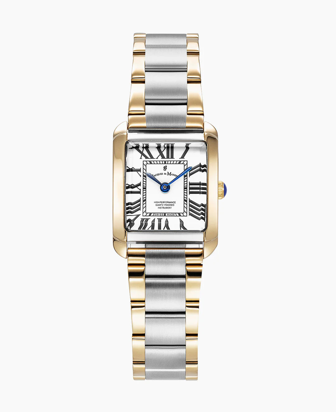 Jacques Du Manoir Emily 22x19mm Two-hands Two-tone White dial Stainless steel swiss watch