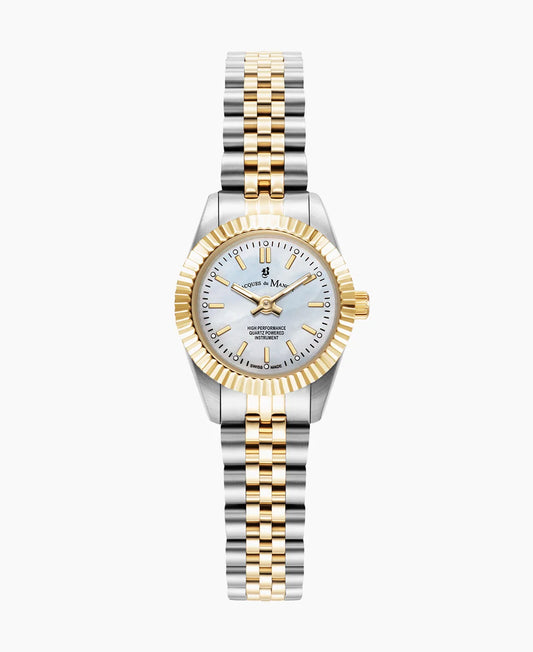 Mini Inspiration 22mm Two-hands Two-tone White dial Stainless steel swiss watch