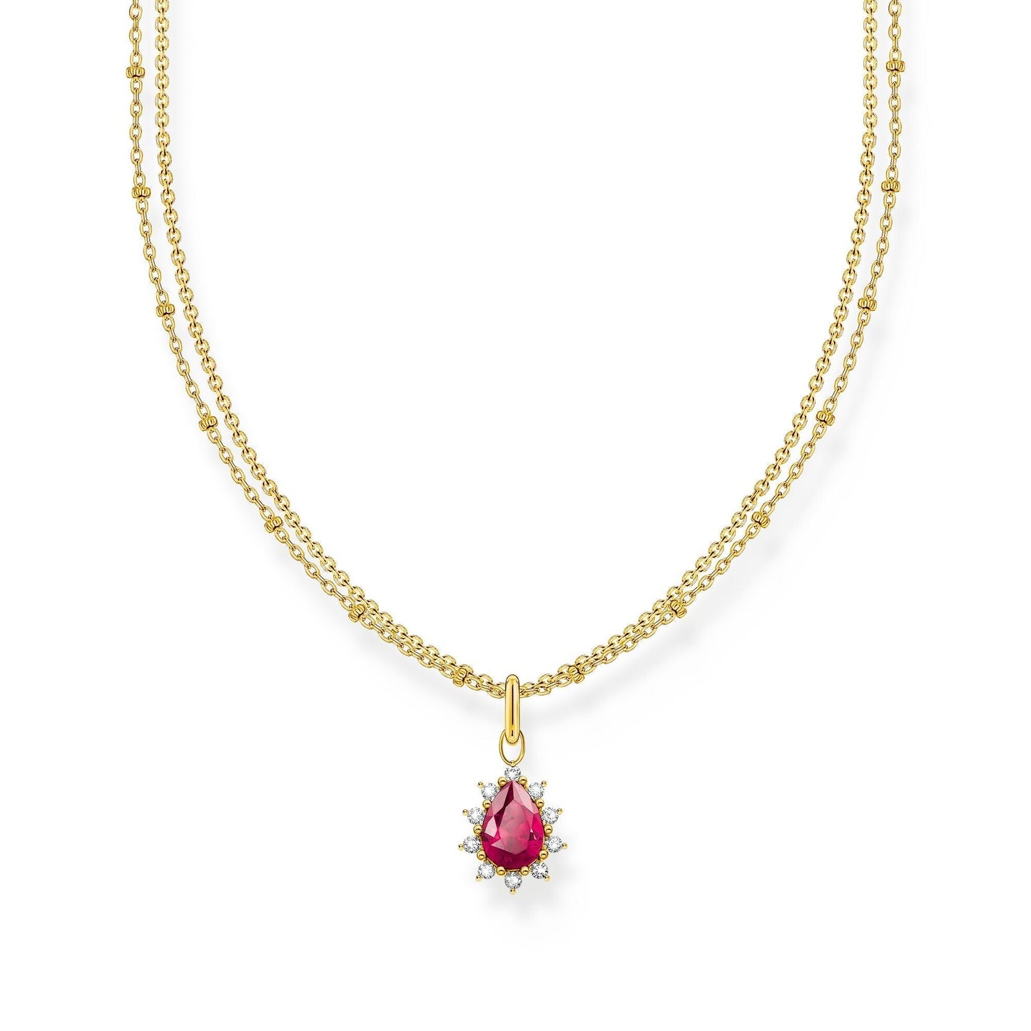 THOMAS SABO Vintage Romance double-row necklace with pendant