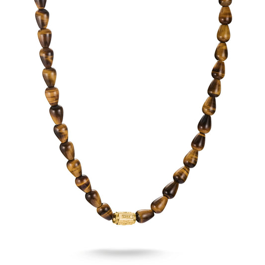 THOMAS SABO Elyndra Necklace with Tiger’s Eye Beads