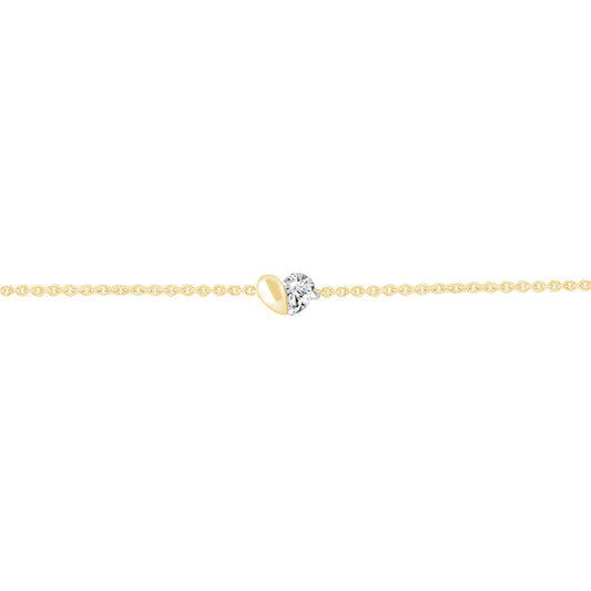 0.15ct Lab Grown Diamond Bracelet in 9ct Yellow Gold