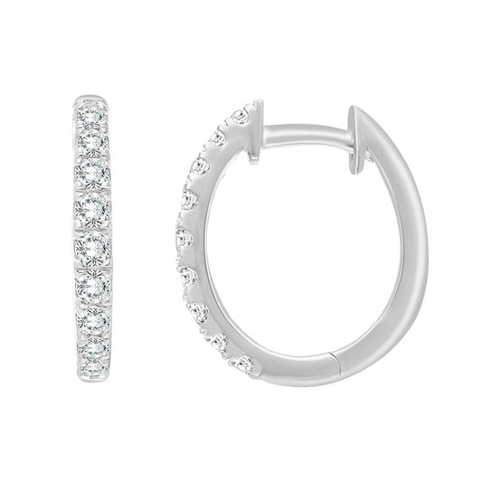 0.50ct Lab Grown Diamond Earrings in 9ct White Gold