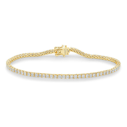 3.00ct Lab Grown Diamond Bracelet in 9ct Yellow Gold