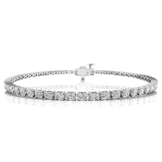 3.00ct Lab Grown Diamond Bracelet in 9ct White Gold