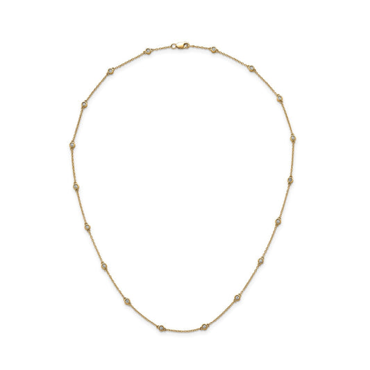 0.40ct Lab Grown Diamond Necklace in 9ct Yellow Gold