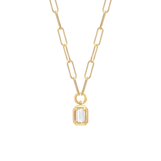 0.5ct Lab Grown Diamond Necklace in 9ct Yellow Gold