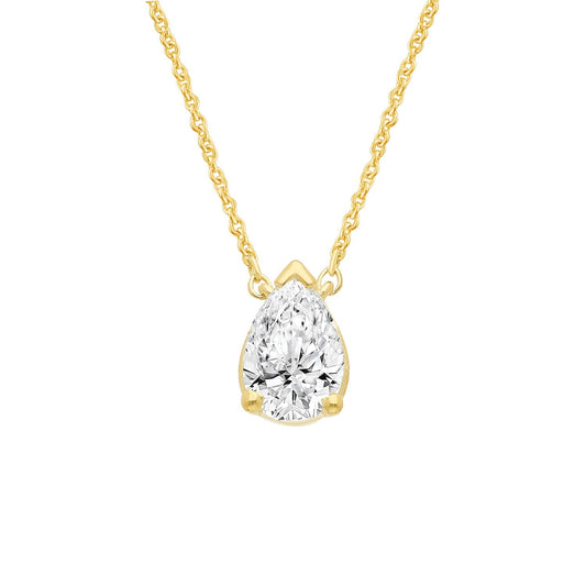 0.26ct Lab Grown Diamond Necklace in 9ct Yellow Gold