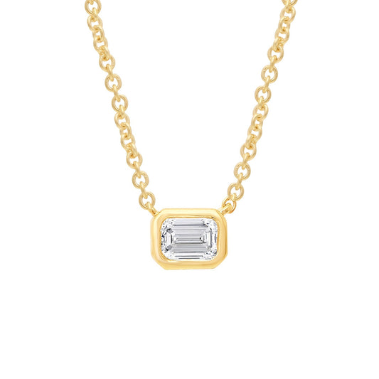 0.15ct Lab Grown Diamond Necklace in 9ct Yellow Gold