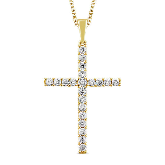 0.25ct Lab Grown Diamond Necklace in 9ct Yellow Gold