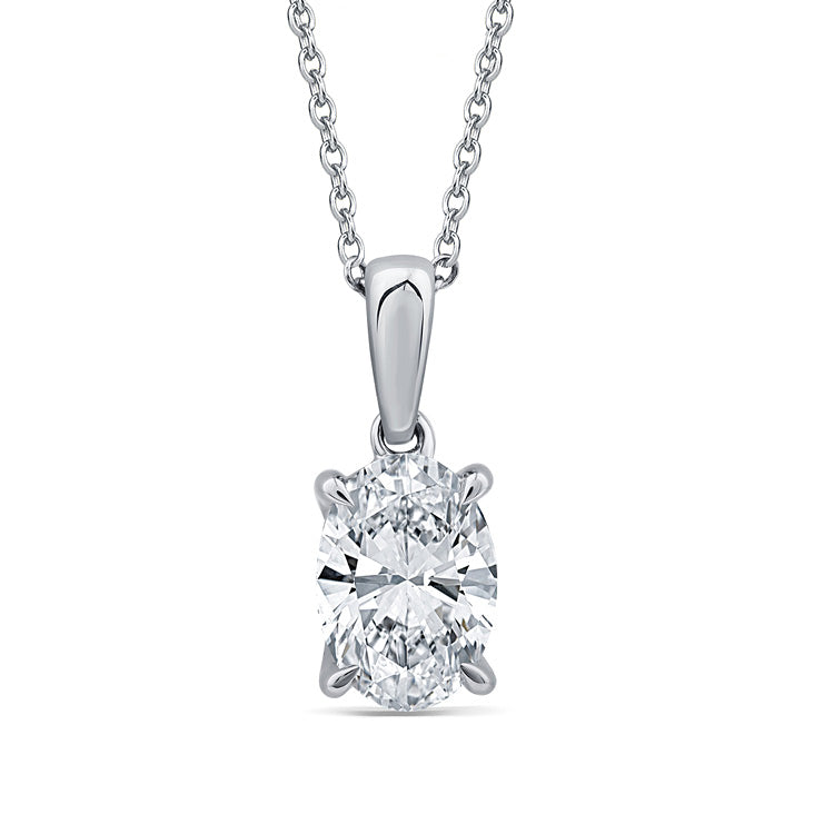 1.00ct Lab Grown Diamond Necklace in 9ct White Gold