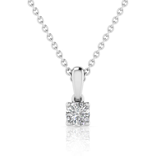 0.25ct Lab Grown Diamond Necklace in 9ct White Gold