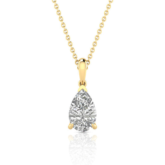 2.00ct Lab Grown Diamond Necklace in 9ct Yellow Gold