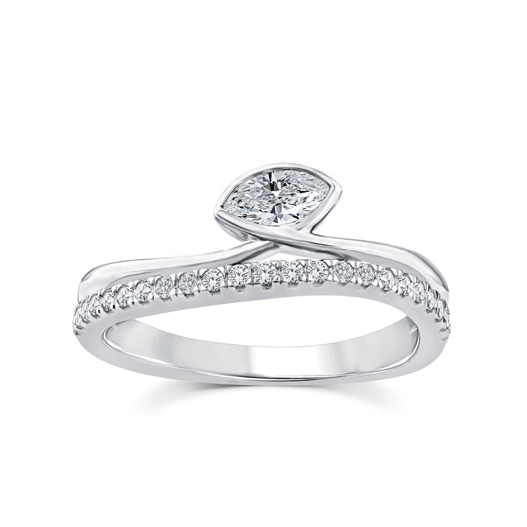 0.33ct Lab Grown Diamond Ring in 9ct White Gold