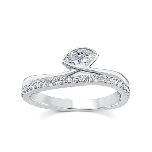 0.33ct Lab Grown Diamond Ring in 9ct White Gold