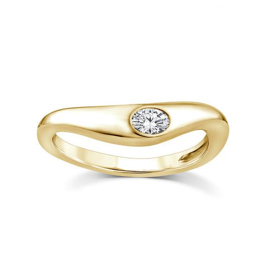0.15ct Lab Grown Diamond Ring in 9ct Yellow Gold